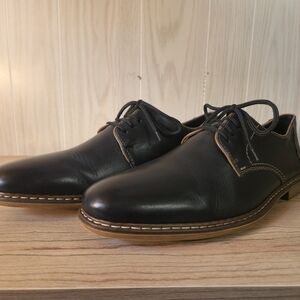 Rieker Black Leather Men's Oxfords